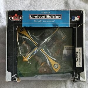 Fleer Collectibles Oakland Athletics P-51 Mustang die-cast plane
